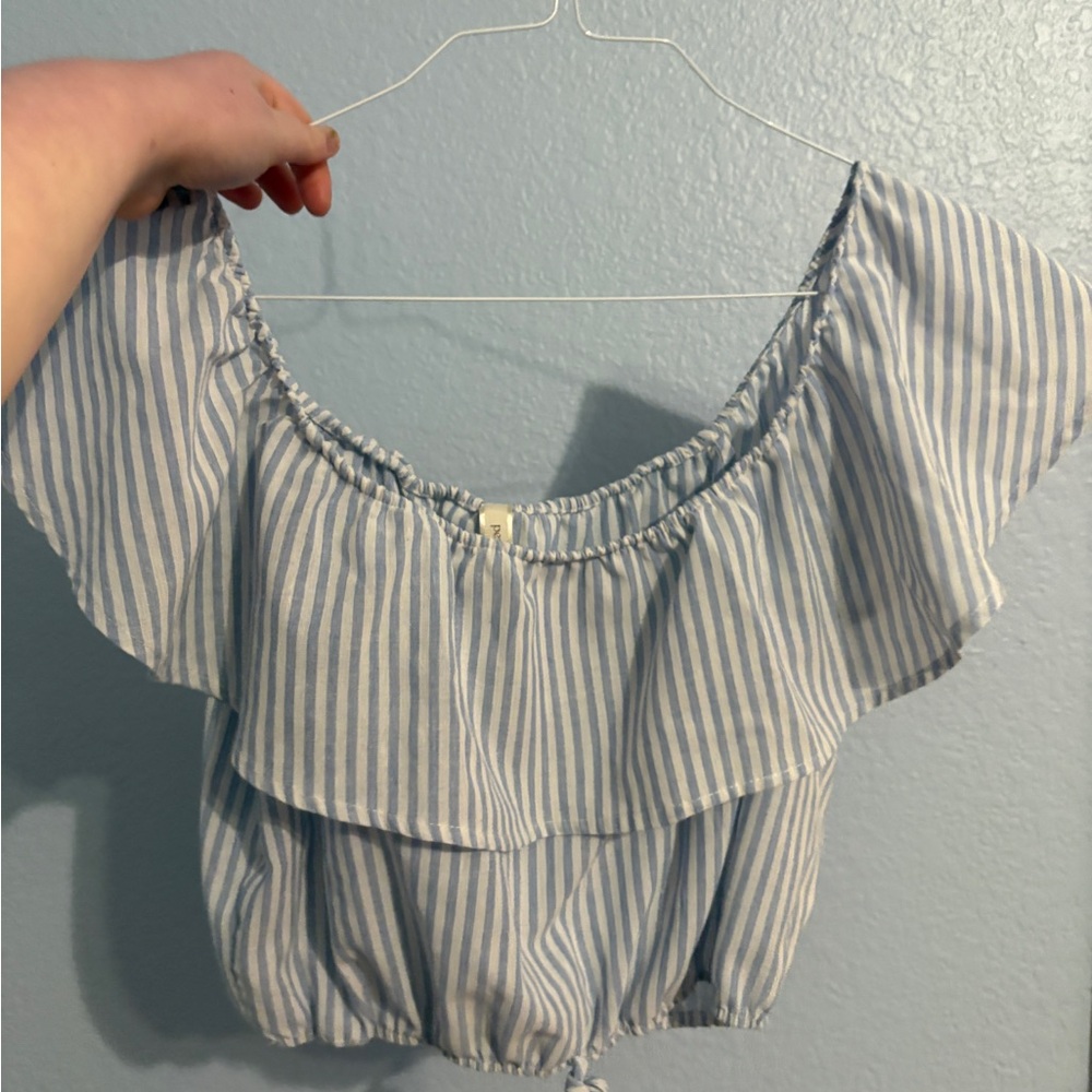 striped crop top